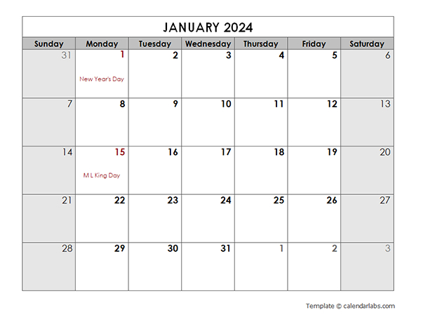 2024 Printable Holidays Calendar Mac - Free Printable Templates | Blank Calendar Printable 2024