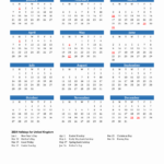 2024 United Kingdom Calendar With Holidays | 2024 Calendar Uk With Bank Holidays Printable