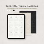 2024 Yearly Calendar 2024 At A Glance Yearly Overview   Etsy | Rci Weeks Calendar 2024 Printable