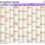 Academic Calendars 2022/2023   Free Printable Pdf Templates | Binghamton University Calendar 2023 2024 Printable