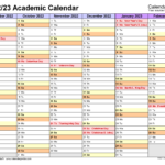 Academic Calendars 2022/2023   Free Printable Pdf Templates |  Calendar 2024