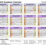 Academic Calendars 2022/2023   Free Printable Pdf Templates |  Calendar 2024