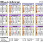 Academic Calendars 2023/2024   Free Printable Pdf Templates |  Calendar 2024