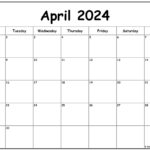 April 2024 Monday Calendar | Monday To Sunday | Printable Calendar For April 2024