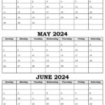 April To June 2024 Calendar Templates   Spootviral | April May June 2024 Calendar Printable