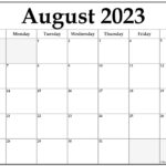 August 2023 Calendar | Free Printable Calendar |  Calendar 2024