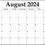 August 2024 Calendar | Free Printable Calendar |  Calendar 2024