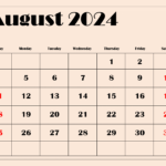 August 2024 Calendar Printable Pdf Templates Free Download |  Calendar 2024