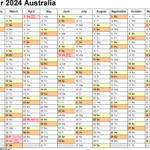 Australia Calendar 2024   Free Printable Pdf Templates |  Calendar 2024