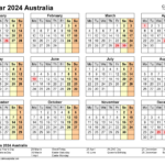 Australia Calendar 2024   Free Printable Pdf Templates |  Calendar 2024