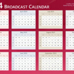 Broadcast Calendar 2024 – Free Downloads – Customizable | 2024 Broadcast Calendar Printable