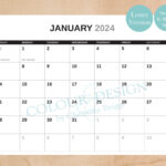 Buy 2024 Printable Calendar. 13 Month Calendar, Yearly Monthly | Printable Calendar 2024 Hp