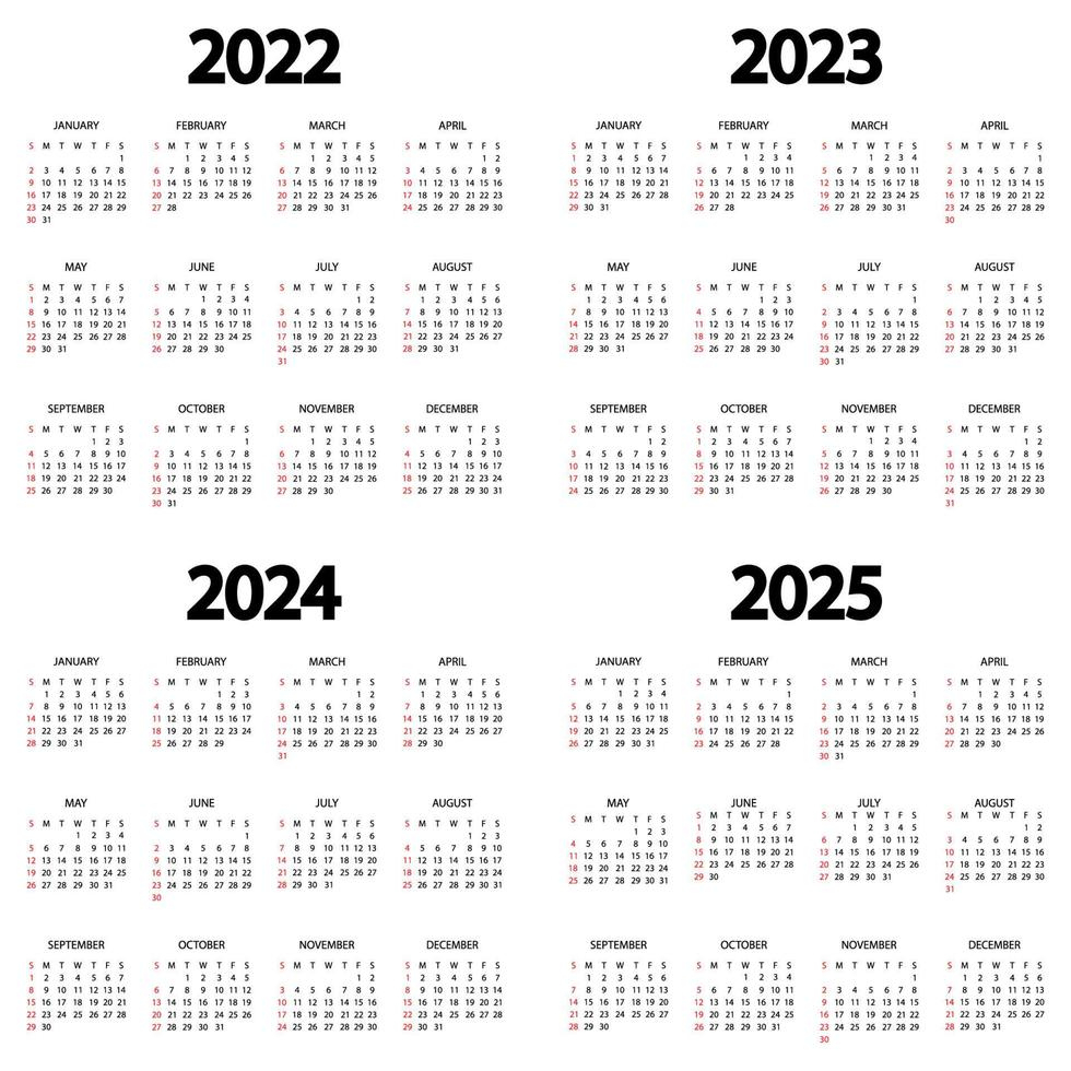 3 Year Calendar 2022 to 2024 Printable | Calendar 2024 | Printable ...