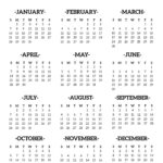 Calendar 2024 Printable One Page   Paper Trail Design | 2024 Annual Calendar Printable