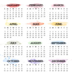 Calendar 2024 Printable One Page   Paper Trail Design | Printable Calendar 2024 Year At A Glance