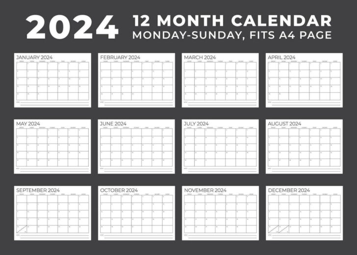 Blank Calendar Template 2024 Printable | Calendar 2024