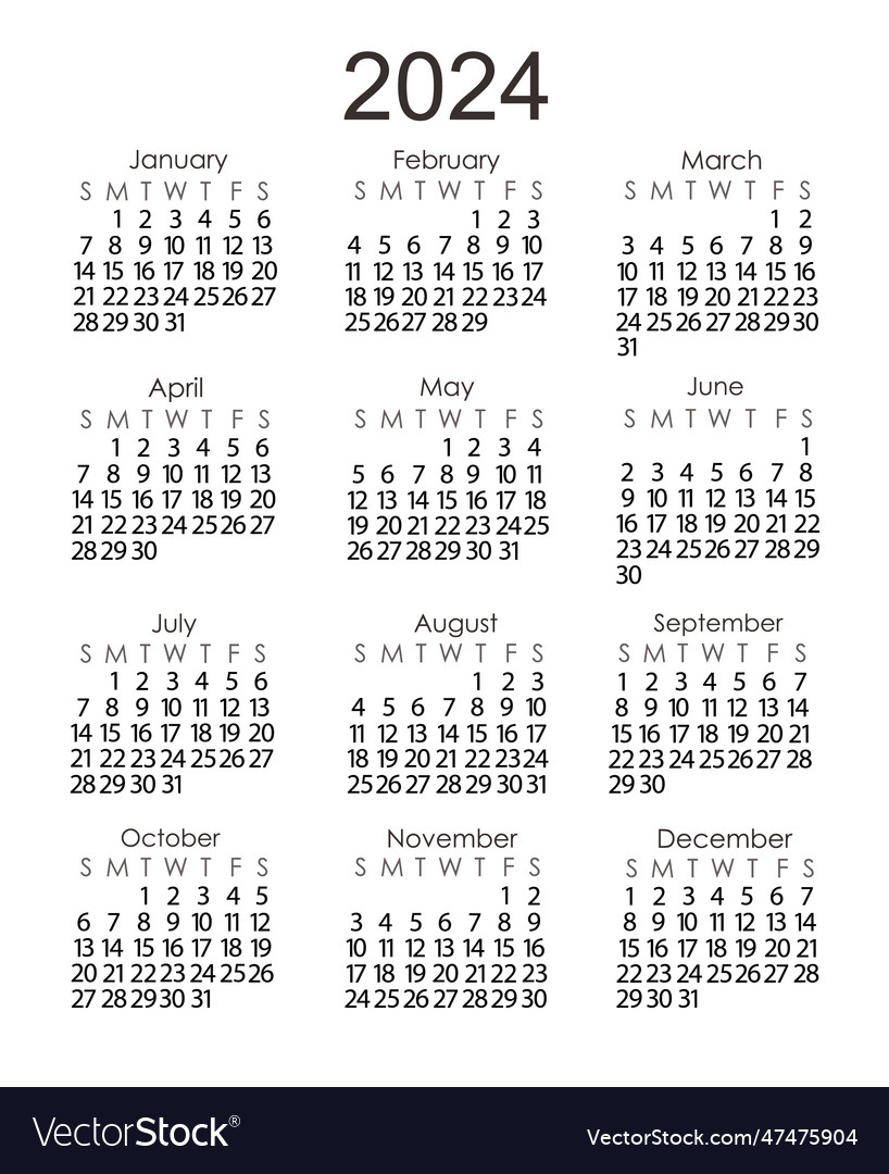 Small Printable Calendar 2024 | Calendar 2024 | Printable Calendar 2024