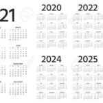 Calendrier 2021, 2022, 2023, 2024, 2025, 2026, 2020 Ans. La |  Calendar 2024