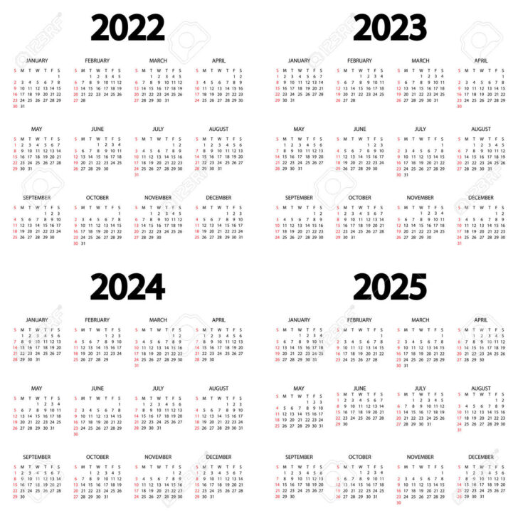 3 Year Calendar 2022 to 2024 Printable | Calendar 2024