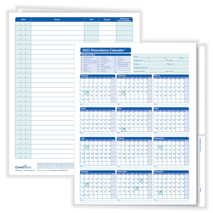 2024 Attendance Calendar Printable | Calendar 2024