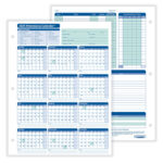 Complyrightdealer | 2024 Attendance Calendar Card, Pack Of 25 | 2024 Attendance Calendar Printable