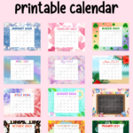 Cute Free Printable Monthly Calendar 2024   Cassie Smallwood | 2024 Printable Calender