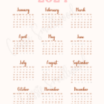 Cute Free Printable Monthly Calendar 2024   Cassie Smallwood |  Calendar 2024