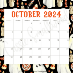 Cute Free Printable Monthly Calendar 2024   Cassie Smallwood |  Calendar 2024