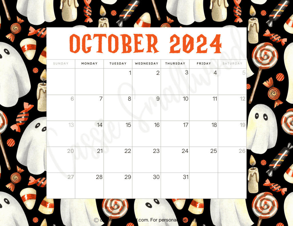 Cute Free Printable Monthly Calendar 2024 - Cassie Smallwood |  Calendar 2024