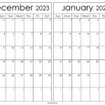 December 2023 January 2024 Calendar Templates   Spootviral |  Calendar 2024