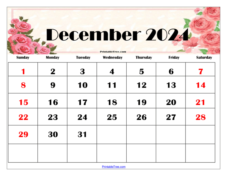 December 2024 Free Printable Calendar | Calendar 2024