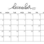 December 2024 Calendars   50 Free Printables | Printabulls | December 2024 Calendar Printable