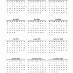 Download Blank Calendar 2024 (12 Months On One Page, Vertical) | 2024 Calendar Printable Portrait