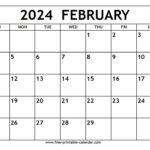 February 2024 Calendar   Free Printable Calendar |  Calendar 2024