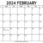 February 2024 Calendar Us Holidays   Free Printable Calendar |  Calendar 2024