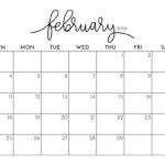 February 2024 Calendars   50 Free Printables | Printabulls | February 2024 Calendar Printable