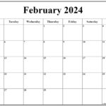 February 2024 Monday Calendar | Monday To Sunday |  Calendar 2024