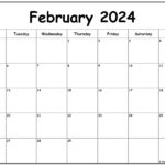 February 2024 Monday Calendar | Monday To Sunday | February 2024 Printable Calendar