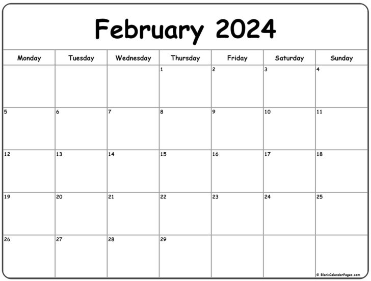 Printable Calendar February 2024 | Calendar 2024