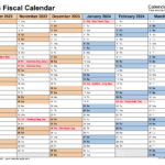 Fiscal Calendars 2024   Free Printable Pdf Templates | 2024 Fiscal Calendar Printable