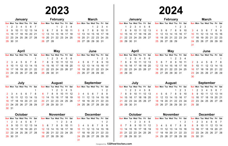 2023 2024 Calendar Printable | Calendar 2024