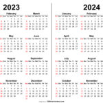 Free 2023 2024 Calendar | Printable Calendar For 2023 2024