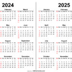 Free 2024 2025 Calendar |  Calendar 2024