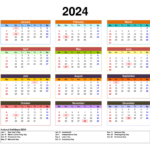 Free 2024 Calendar Printable Pdf With Holidays Templates | 2024 Calendar Printable Free