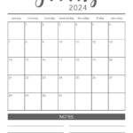 Free 2024 Printable Calendar Template   I Heart Naptime | 2024 Monthly Calendar Printable Free