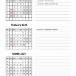 Free Download 2024 Excel Calendar, 3 Months In One Excel | 3 Month Calendar Printable 2024