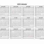 Free Download Printable Calendar 2024 In One Page, Clean Design. | 2024 Printable Calendar One Page Free
