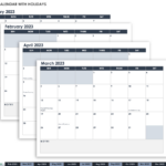 Free Google Calendar Templates | Smartsheet | 2024 Printable Calendar One Page Word