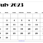 Free July 2023 Calendar Printable Pdf Blank Templates |  Calendar 2024