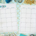 Free Printable 2 Page Blank Monthly Calendar 2024 | 2024 Printable Monthly Calendar Pages